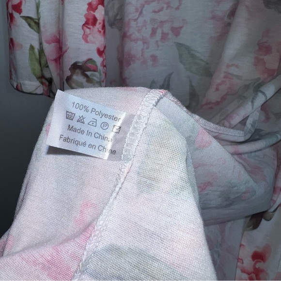 &Show me your mumu open front long cardigan flowers rose peonies floral pink o/s - Picture 5 of 7